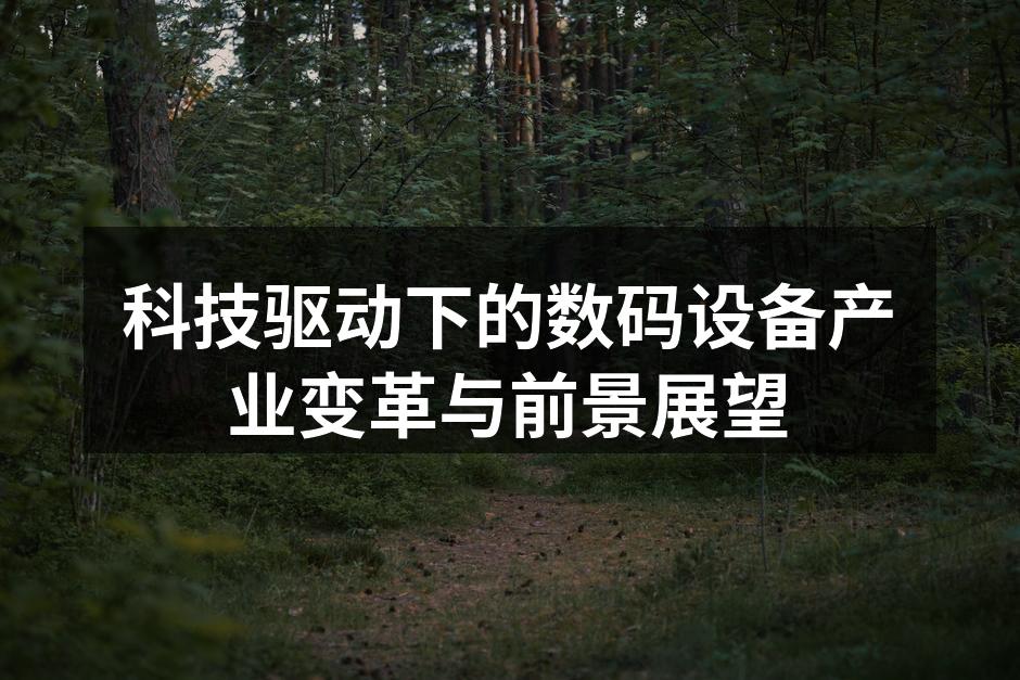 数码设备行业的快速发展